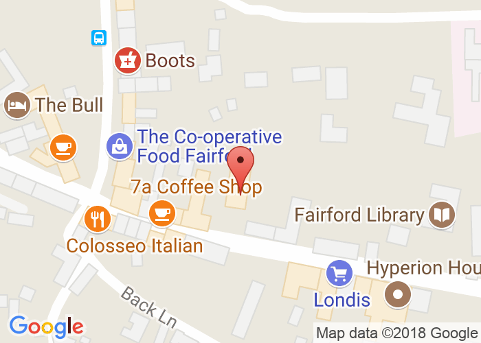 Map showing event location