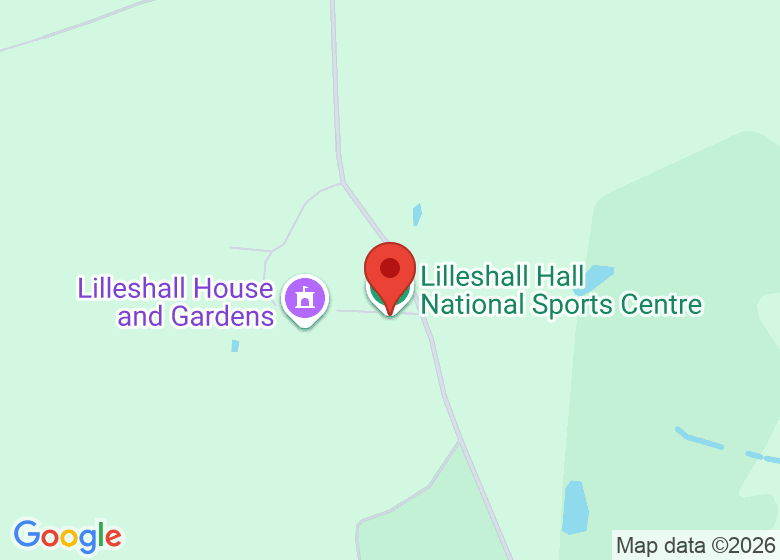 Map showing location of Lilleshall Hall National Sports Centre