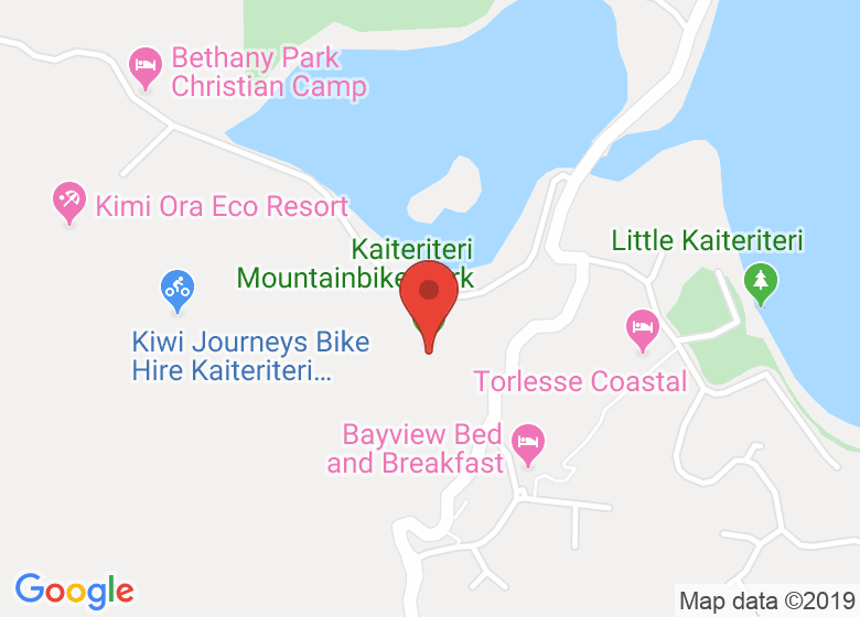 Map showing location of Kaiteriteri Mountainbike Park