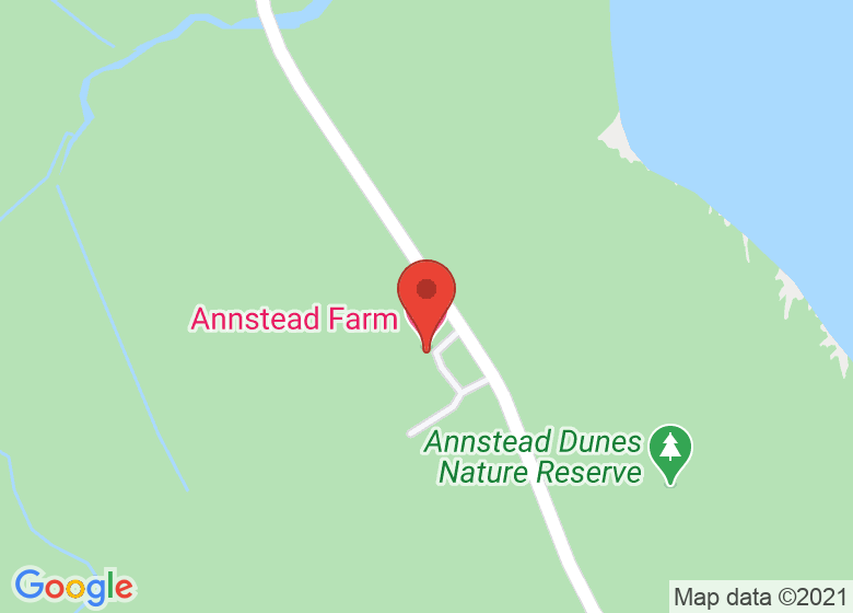 Map showing location of Annstead Farm