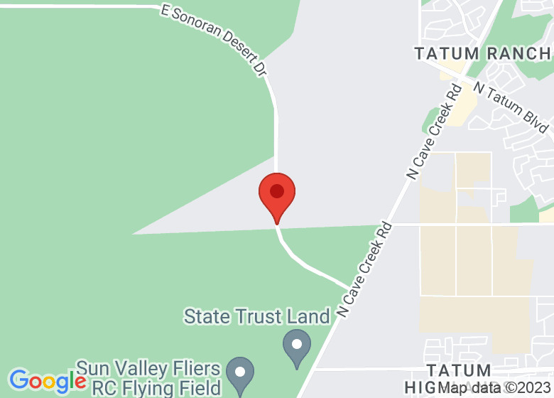 Map showing location of Apache Wash Trailhead Park