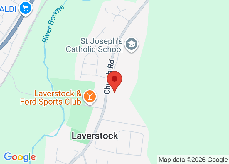 Map showing location of Wyvern St. Edmunds School