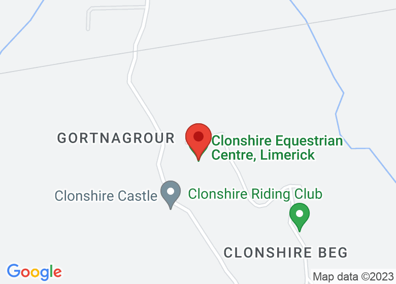 Map showing location of Clonshire Equestrian Centre, Limerick
