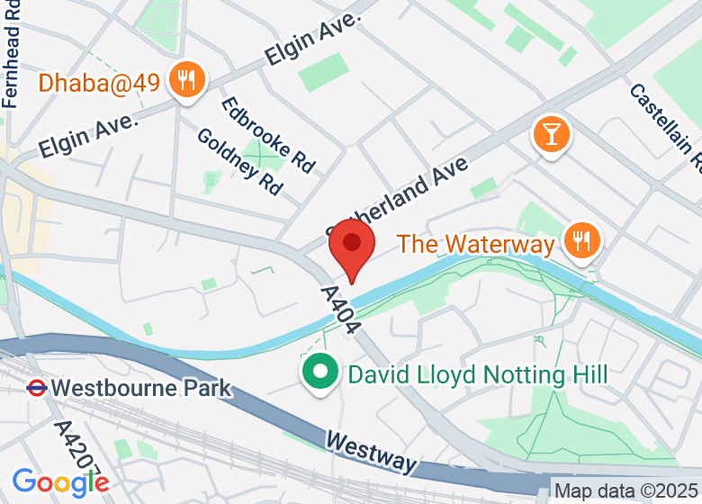 Map showing location of North Paddington Canalside Festival 