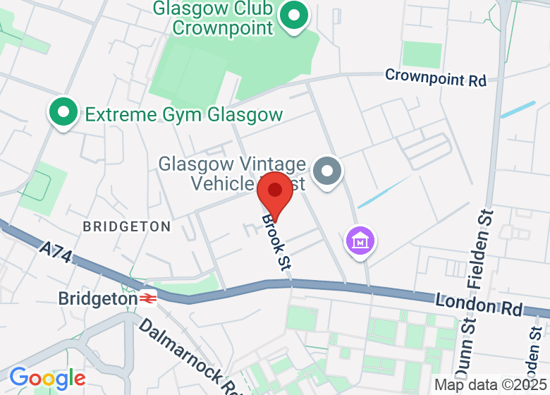 Map showing location of Nest. Glasgow's Family Wellbeing Centre