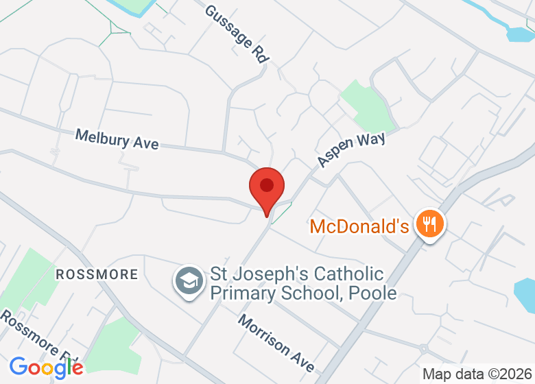 Map showing location of Bourne Community Hub