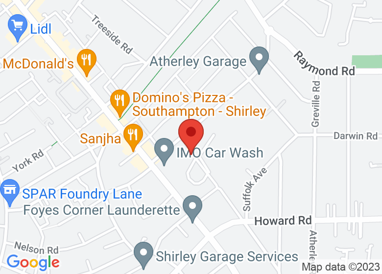 Map showing location of St Mark's C Of East School