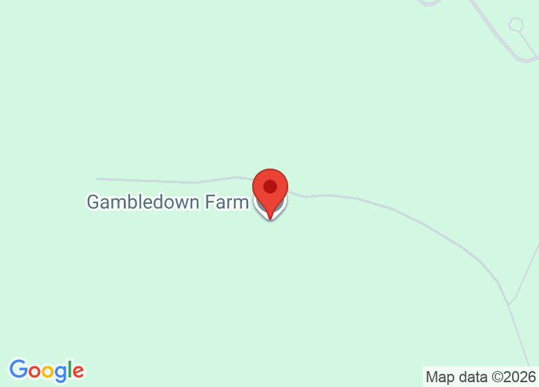 Map showing location of Gambledown Farm