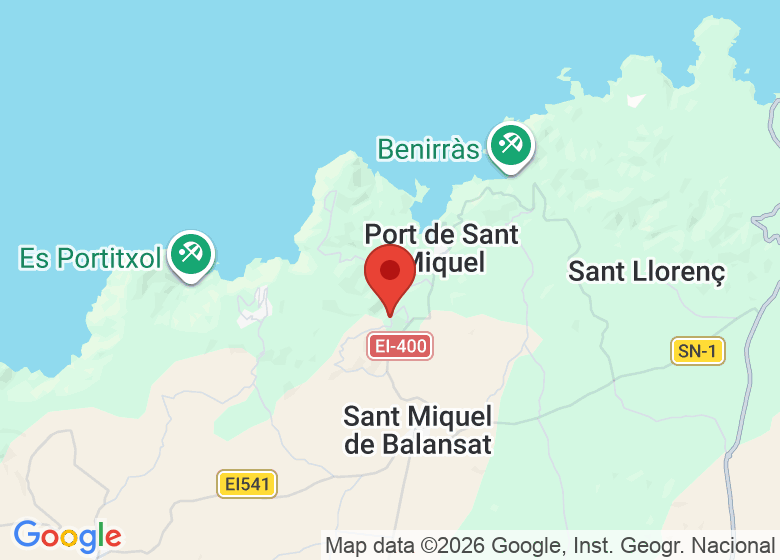 Map showing event location