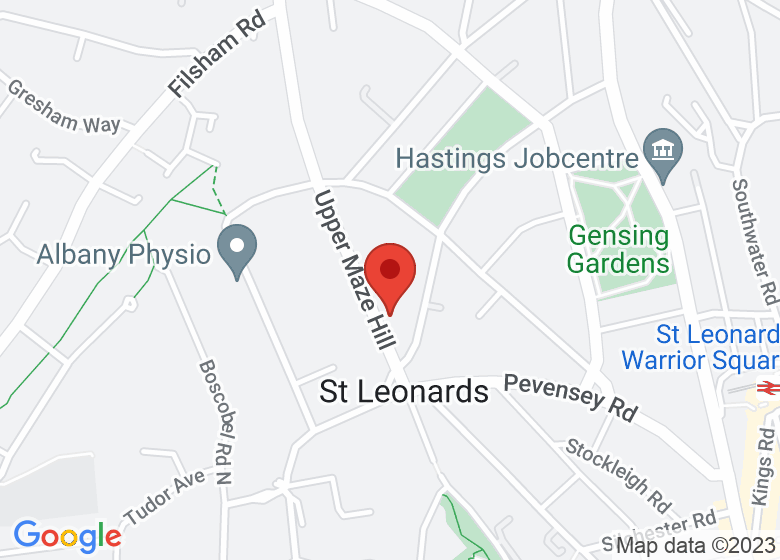 Map showing location of Healey House