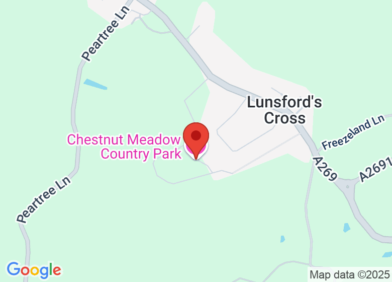 Map showing location of Chestnut Meadow Country Park