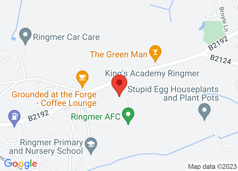 Map showing location of King's Academy Ringmer
