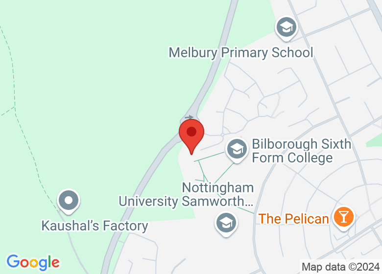Map showing location of Bilborough Sports Centre