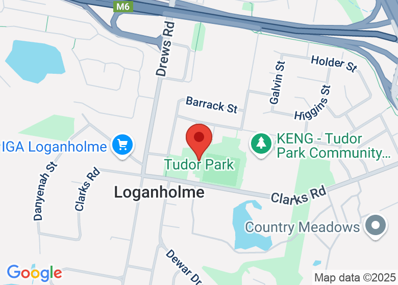 Map showing location of Tudor Park