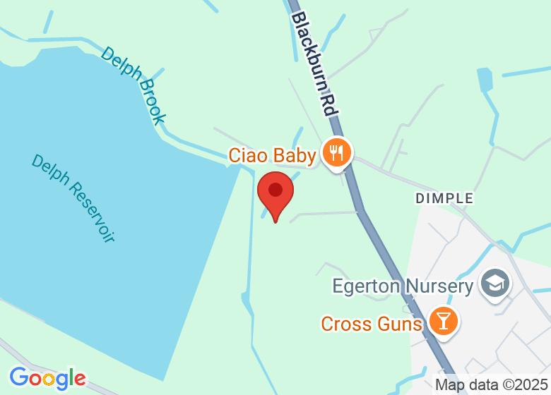 Map showing location of Walmsley Unitarian Chapel