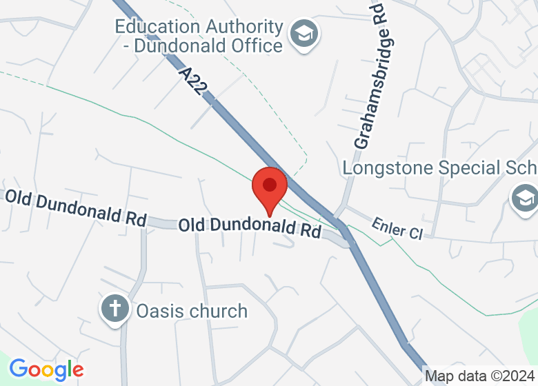 Map showing location of Heart Space Yoga