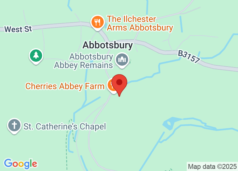 Map showing location of Tithe Barn, Abbotsbury