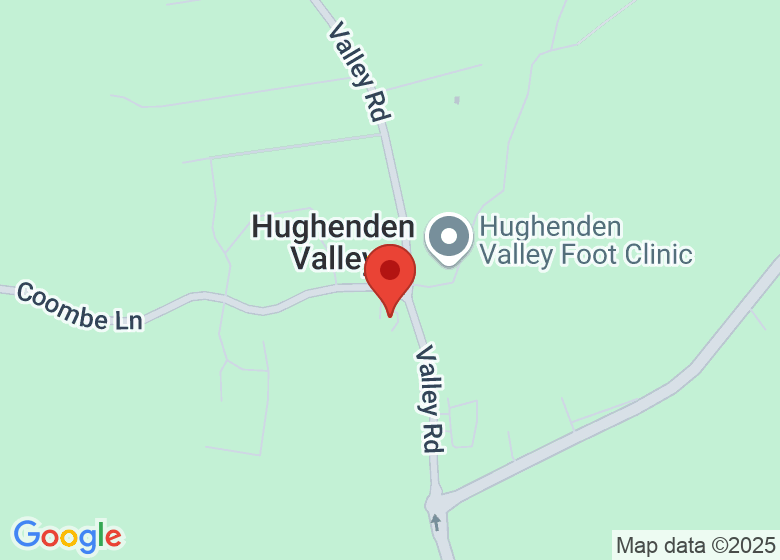 Map showing location of Hughenden Village Hall