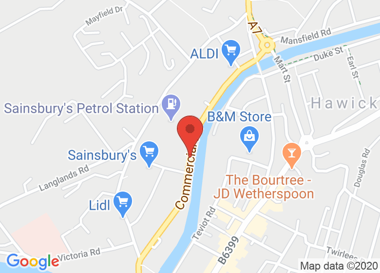 Map showing event location