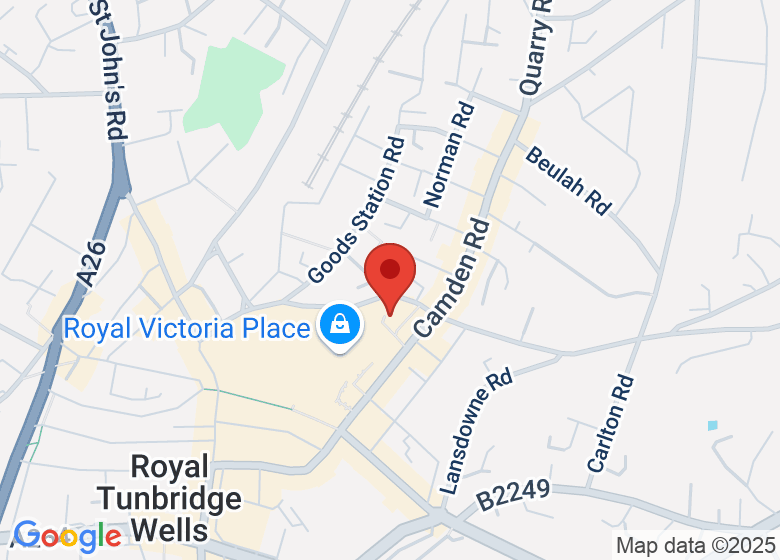 Map showing location of The Camden Centre