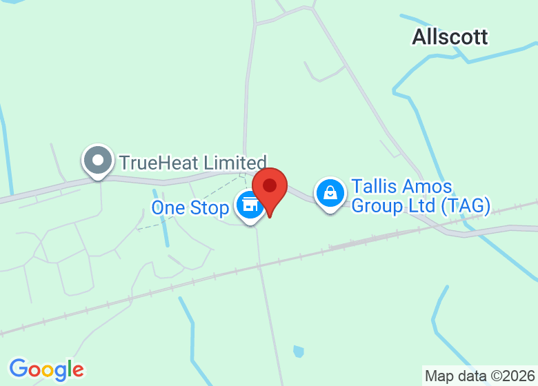 Map showing location of Allscott Meads Primary School
