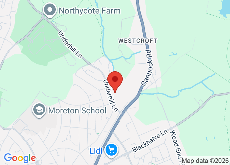 Map showing location of Berrybrook Primary School
