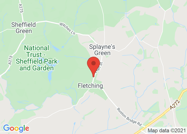 Map showing location of Clinton Lodge