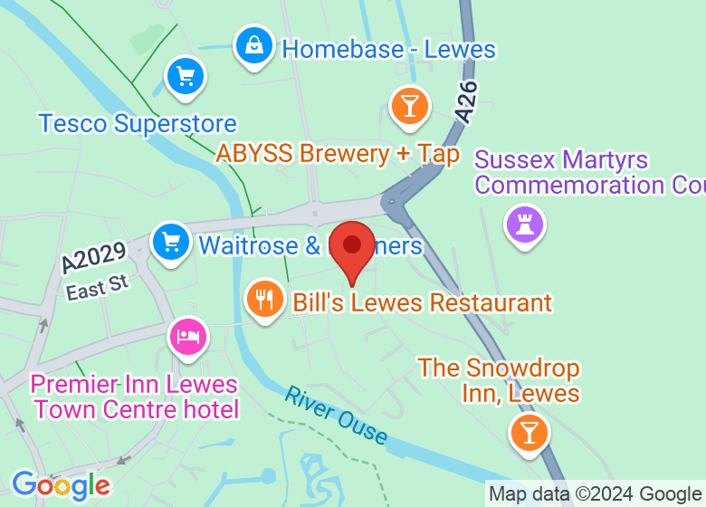 Map showing location of Cliffe Hall