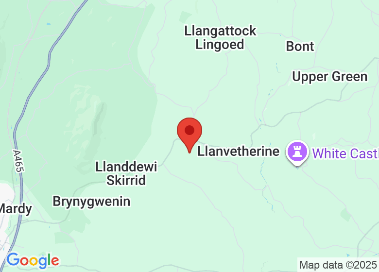 Map showing location of Three Pools Farm