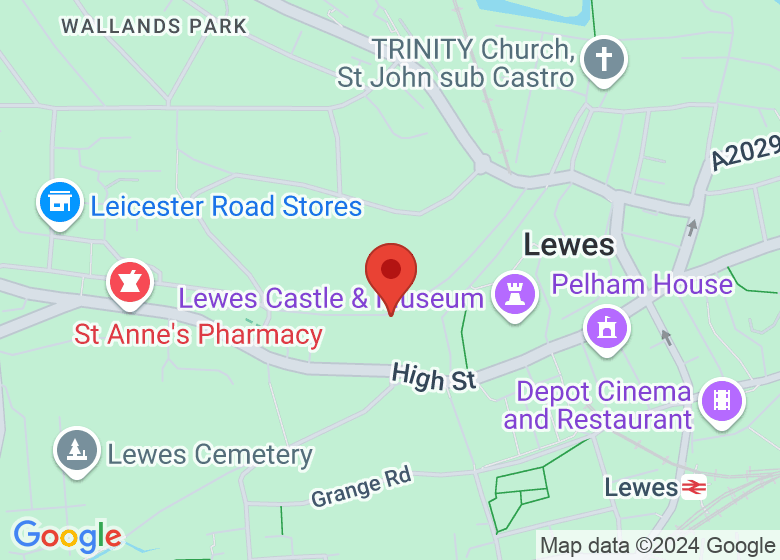 Map showing location of Paddock Art Studios