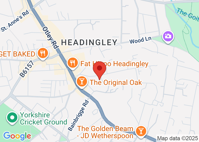 Map showing location of cub | the modern nursery @ headingley