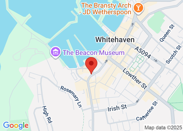Map showing location of Family Hub on the Harbour