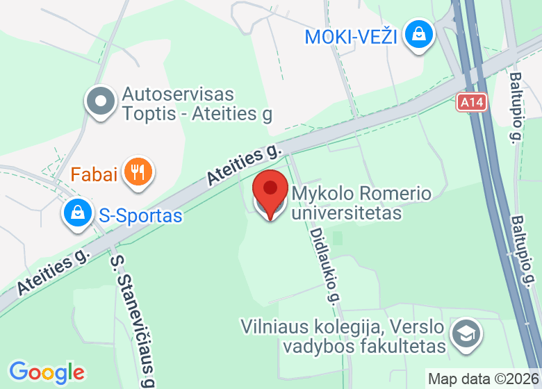 Map showing event location