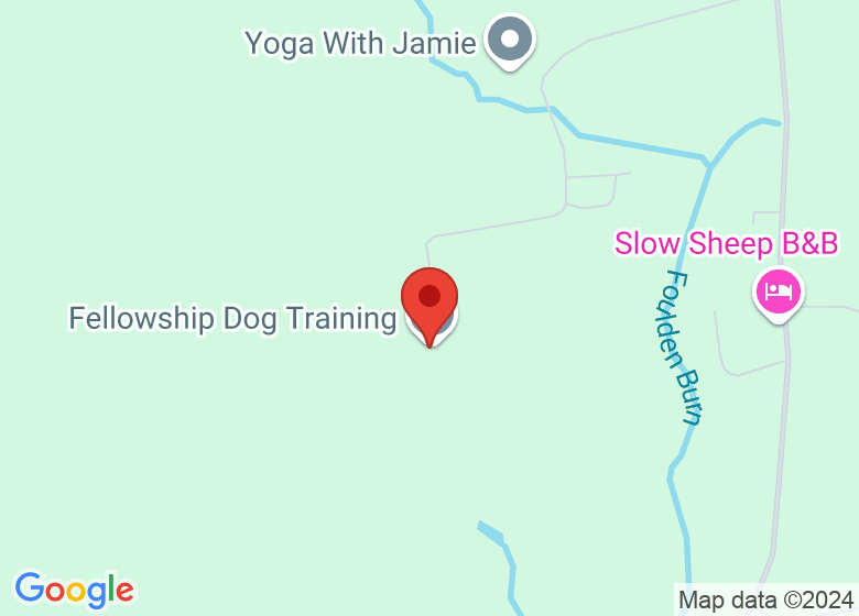 Map showing location of Fellowship Dog Training