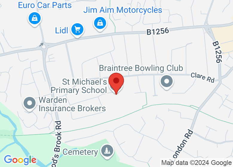 Map showing location of St Michael's Primary School