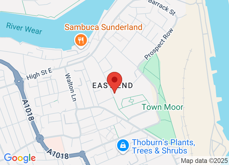 Map showing location of Seventeen Nineteen - Holy Trinity Church, Sunderland
