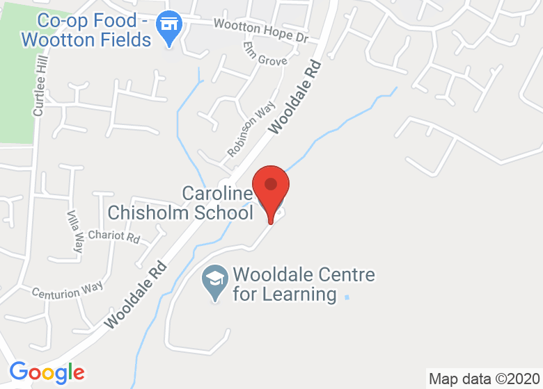 Map showing location of Caroline Chisholm School