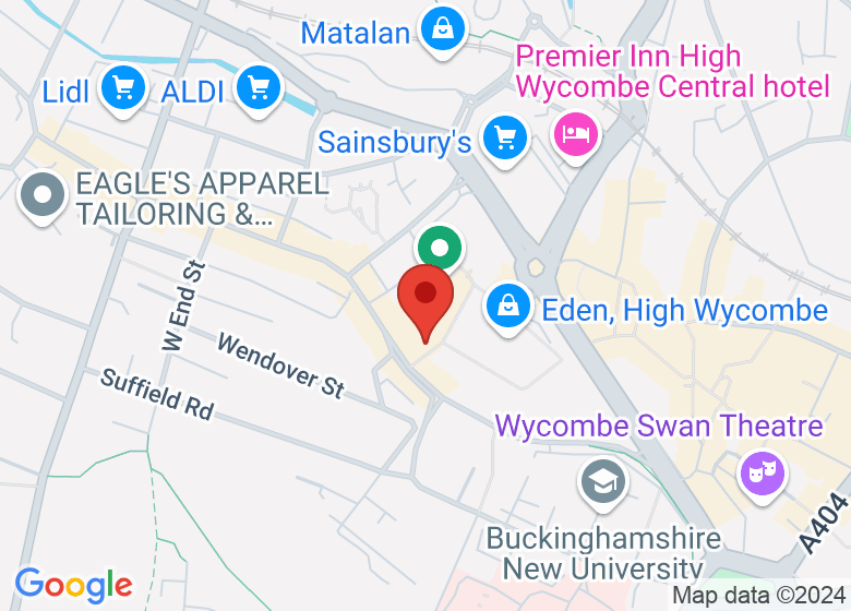 Map showing location of TeamSport Go Karting High Wycombe