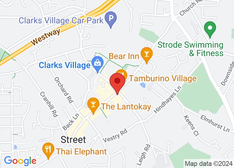 Map showing location of Crispin Hall