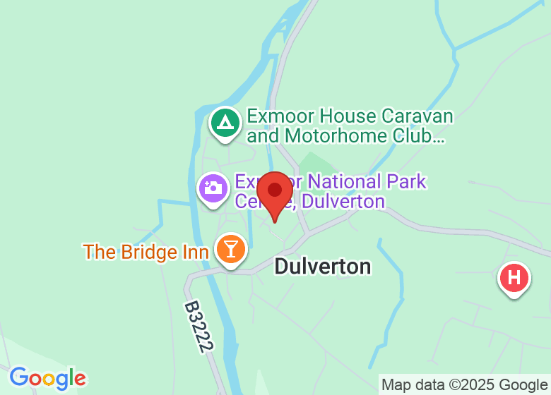 Map showing location of Dulverton Heritage Centre