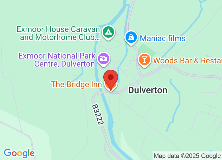 Map showing location of The Bridge Inn
