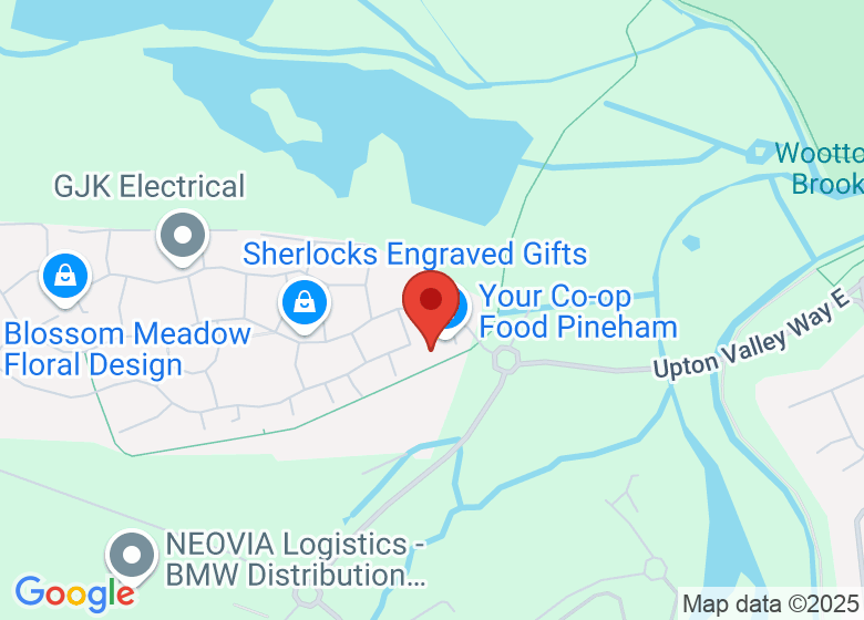 Map showing location of Genevieve's Cafe