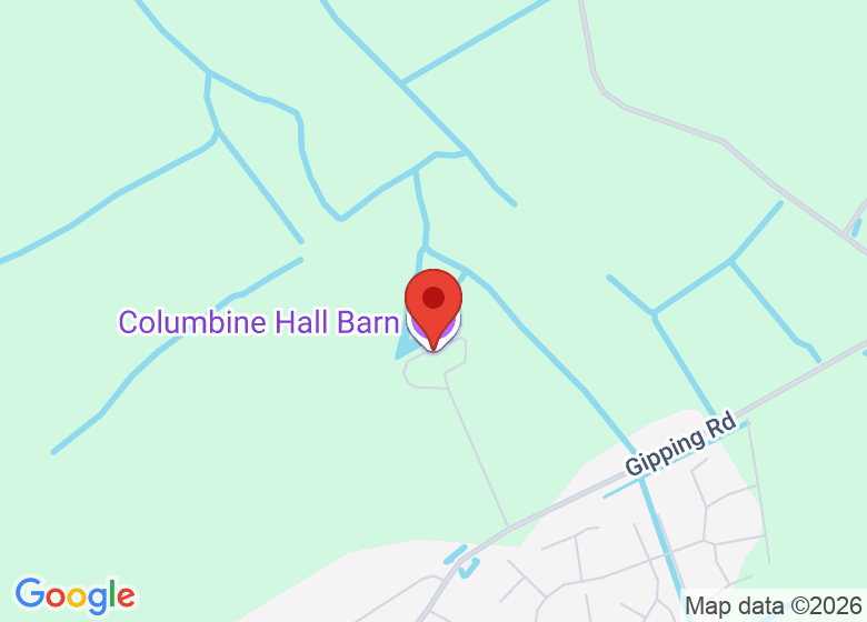 Map showing location of Columbine Hall 