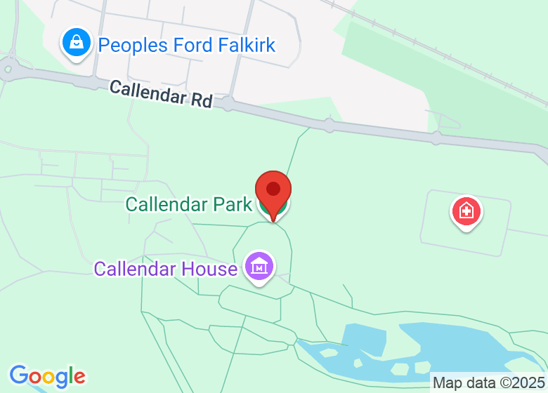 Map showing location of Callendar Park