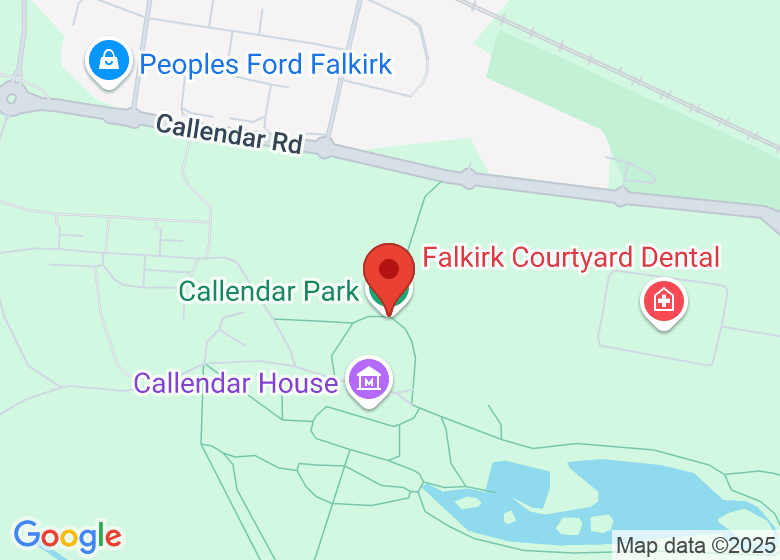 Map showing location of Callendar Park