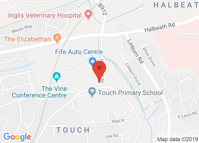 Map showing location of The Dance Studio