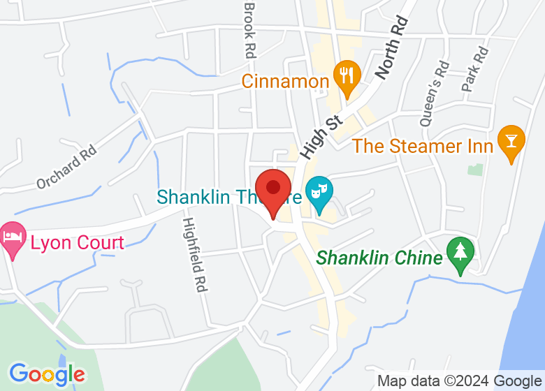 Map showing location of Shanklin Performing Arts Centre CIC