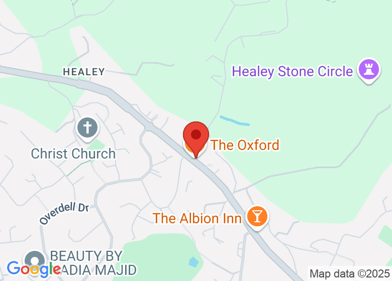 Map showing location of The Oxford
