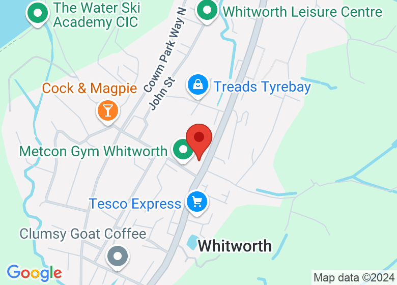 Map showing location of Samba Dance & Fitness