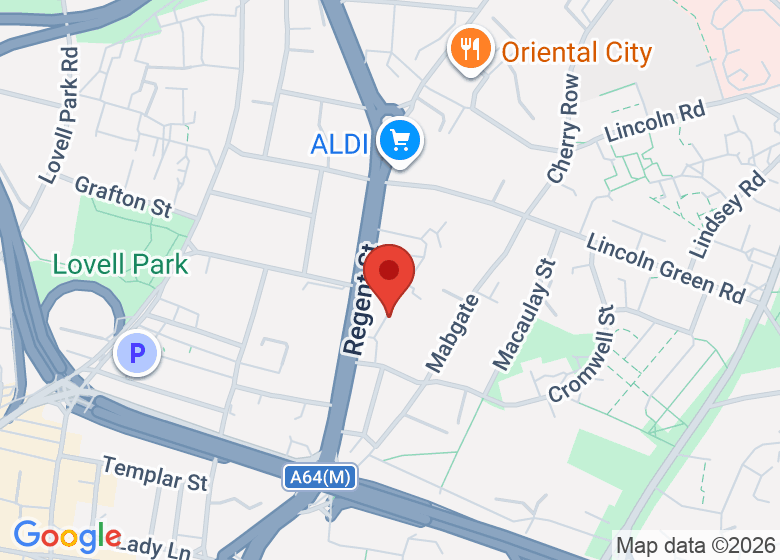 Map showing location of ADV Studios Leeds